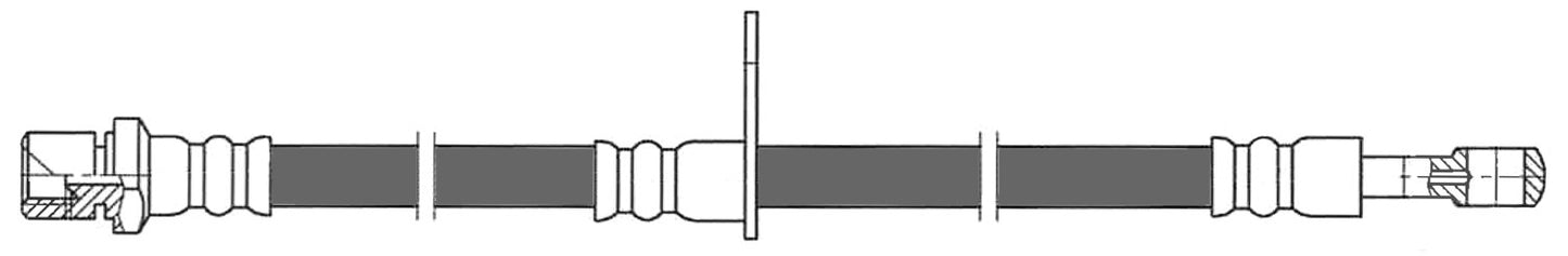 Centric Parts Brake Hydraulic Hose 150.47041