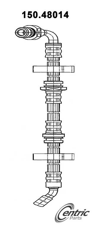 Centric Parts Brake Hydraulic Hose 150.48014