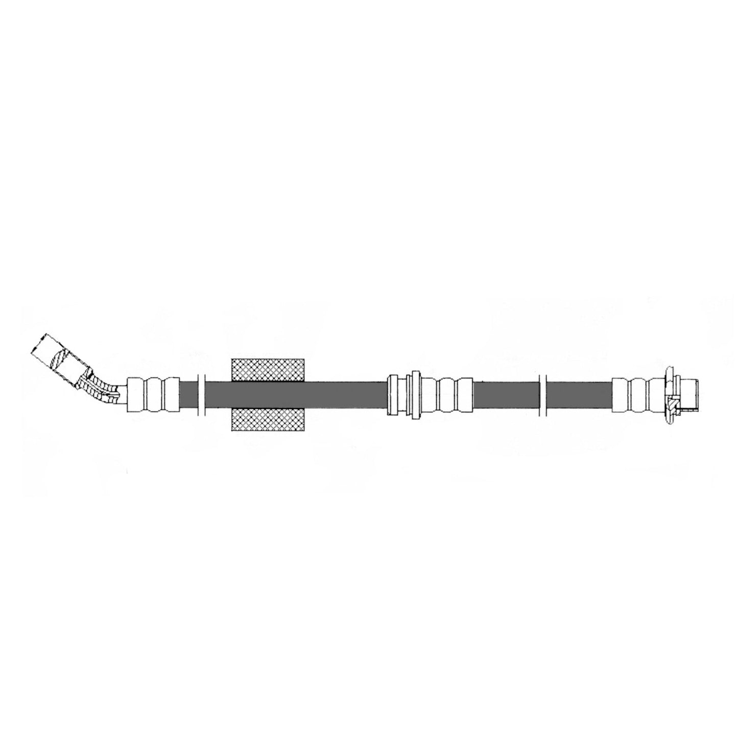 Centric Parts Brake Hydraulic Hose 150.48015