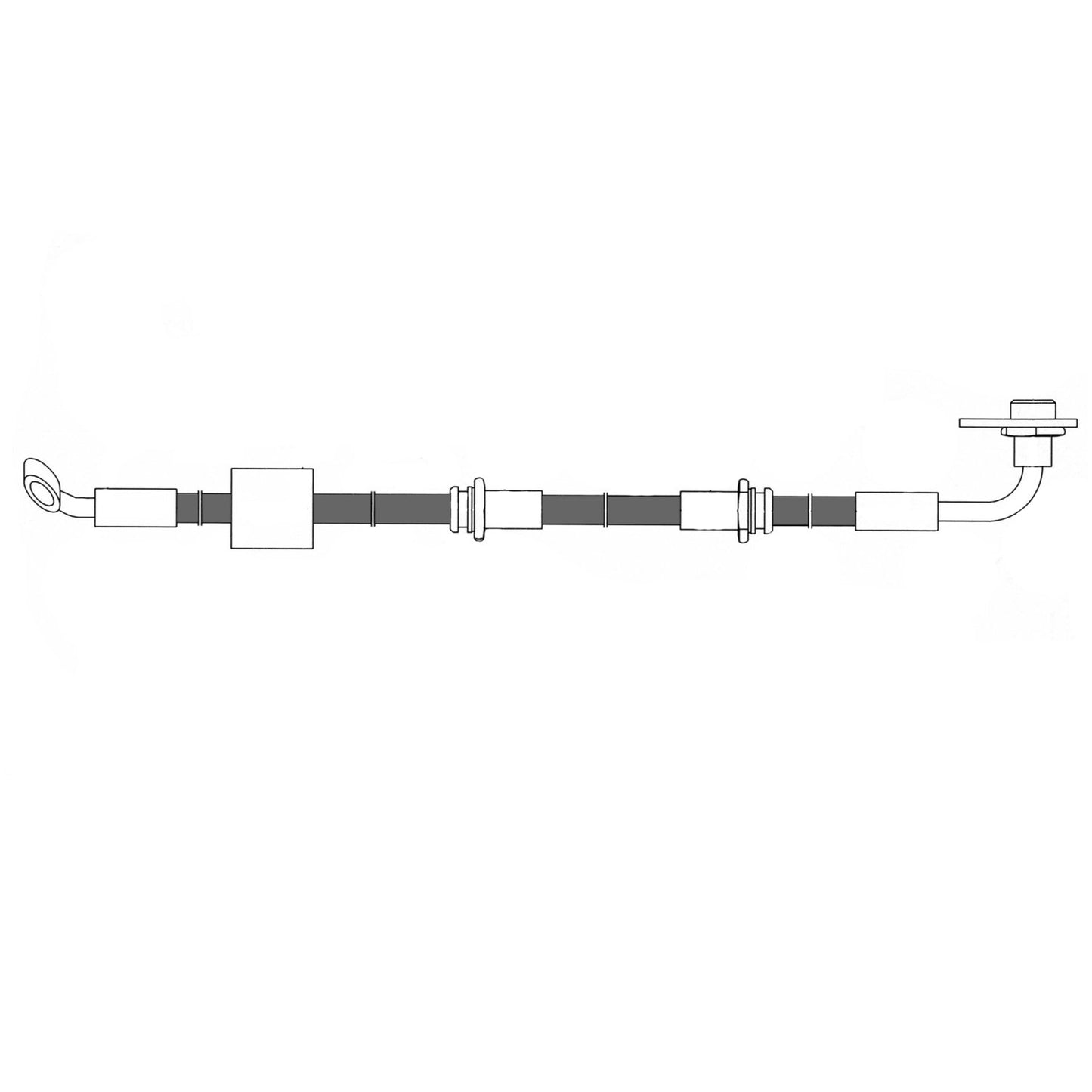 Centric Parts Brake Hydraulic Hose 150.48027
