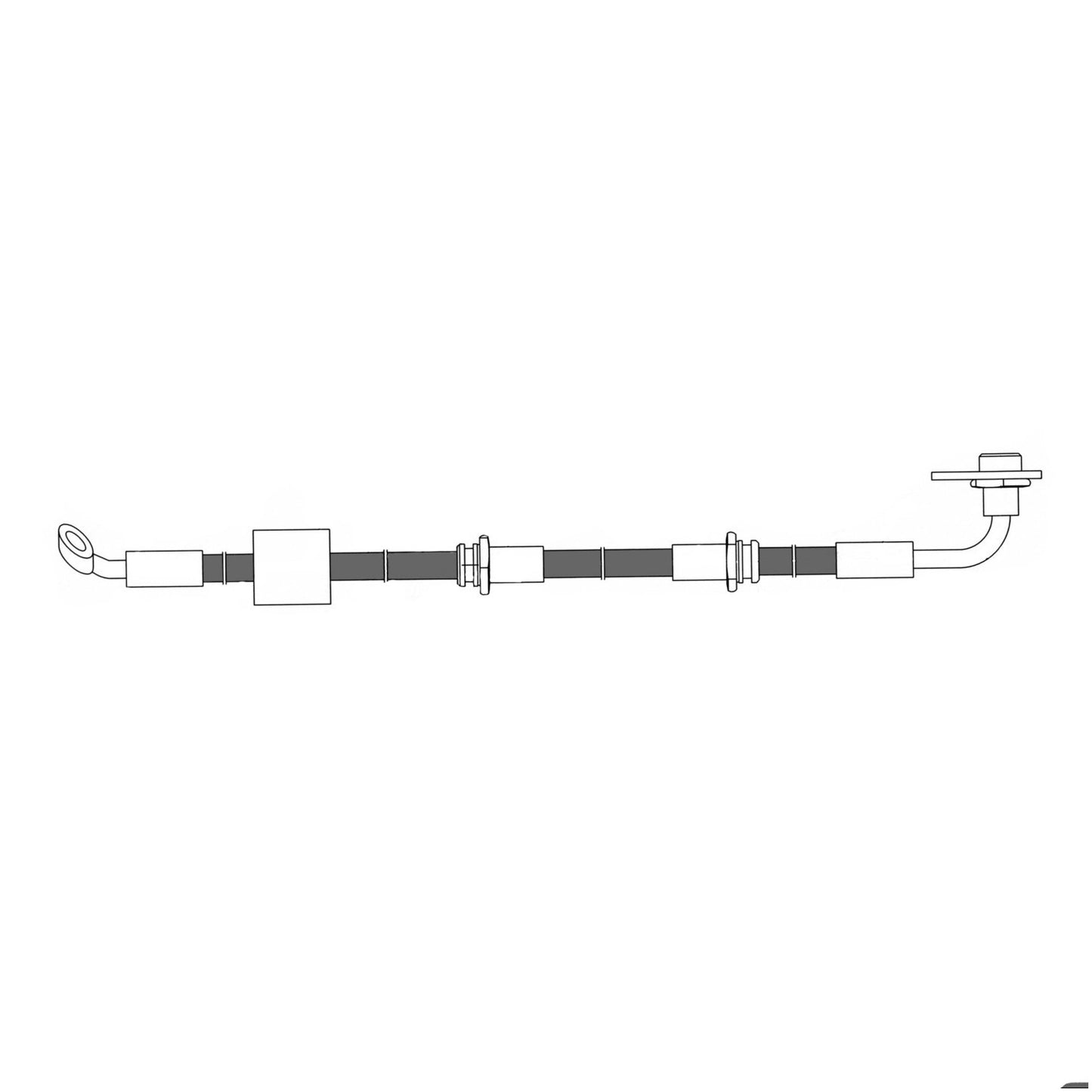 Stoptech Centric Brake Hose - Front Left 150.48028