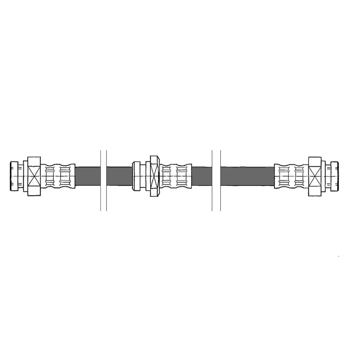 Centric Parts Brake Hydraulic Hose for 2001-1998 Chevrolet Metro 1997-1989 Geo Metro 2001-1989 Suzuki Swift 150.48313