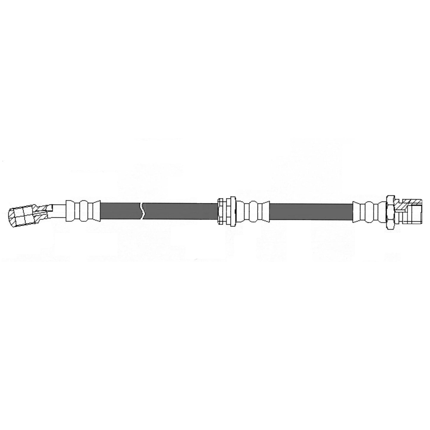 Centric Parts Brake Hydraulic Hose 150.49008