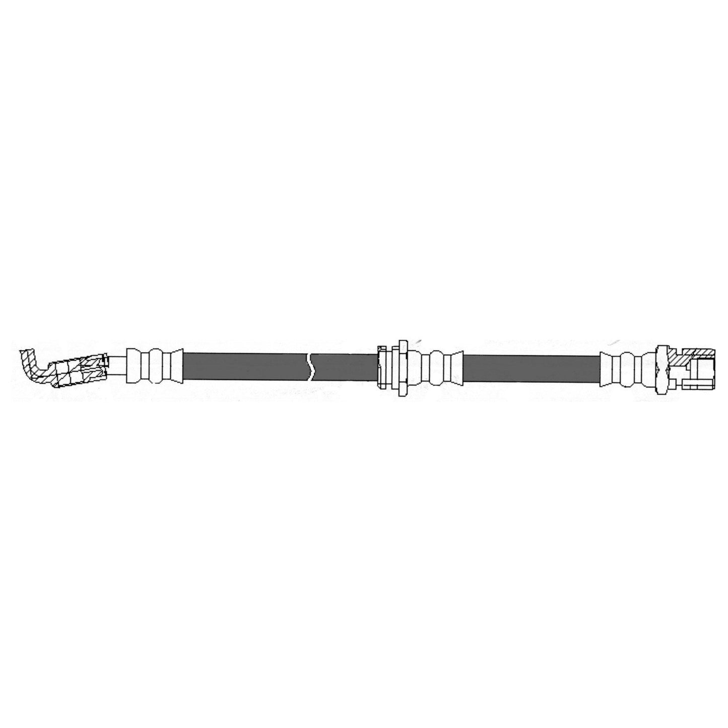 Centric Parts Brake Hydraulic Hose 150.49307