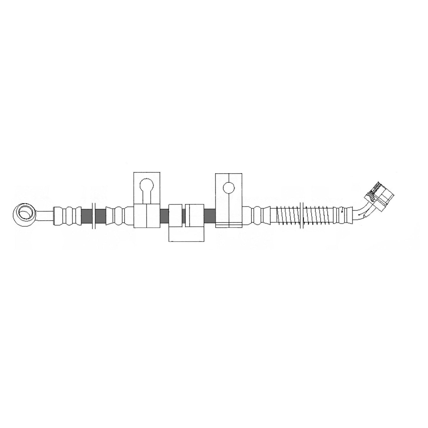 Centric Parts Brake Hydraulic Hose 150.50005
