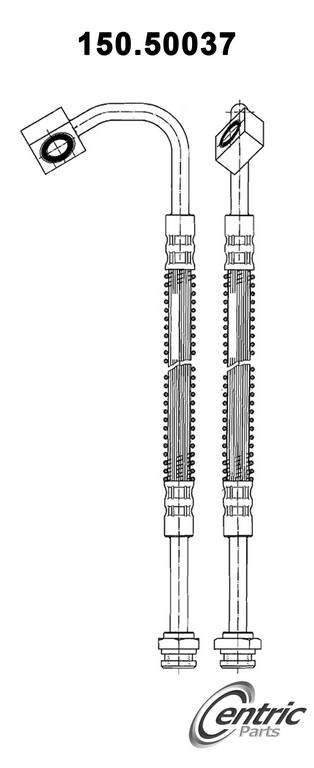 Centric Parts Brake Hydraulic Hose 150.50037