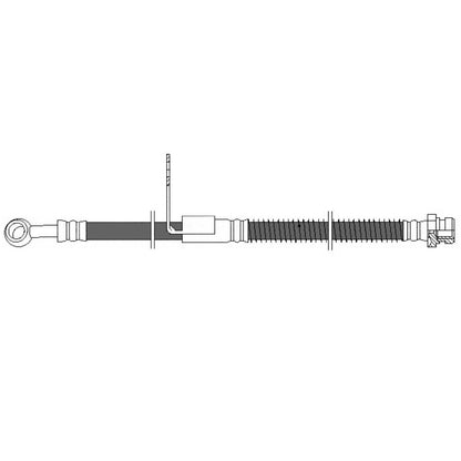 Centric Parts Brake Hydraulic Hose for 2004-2006 Dodge Verna 2000-2005 Hyundai Accent 150.51001