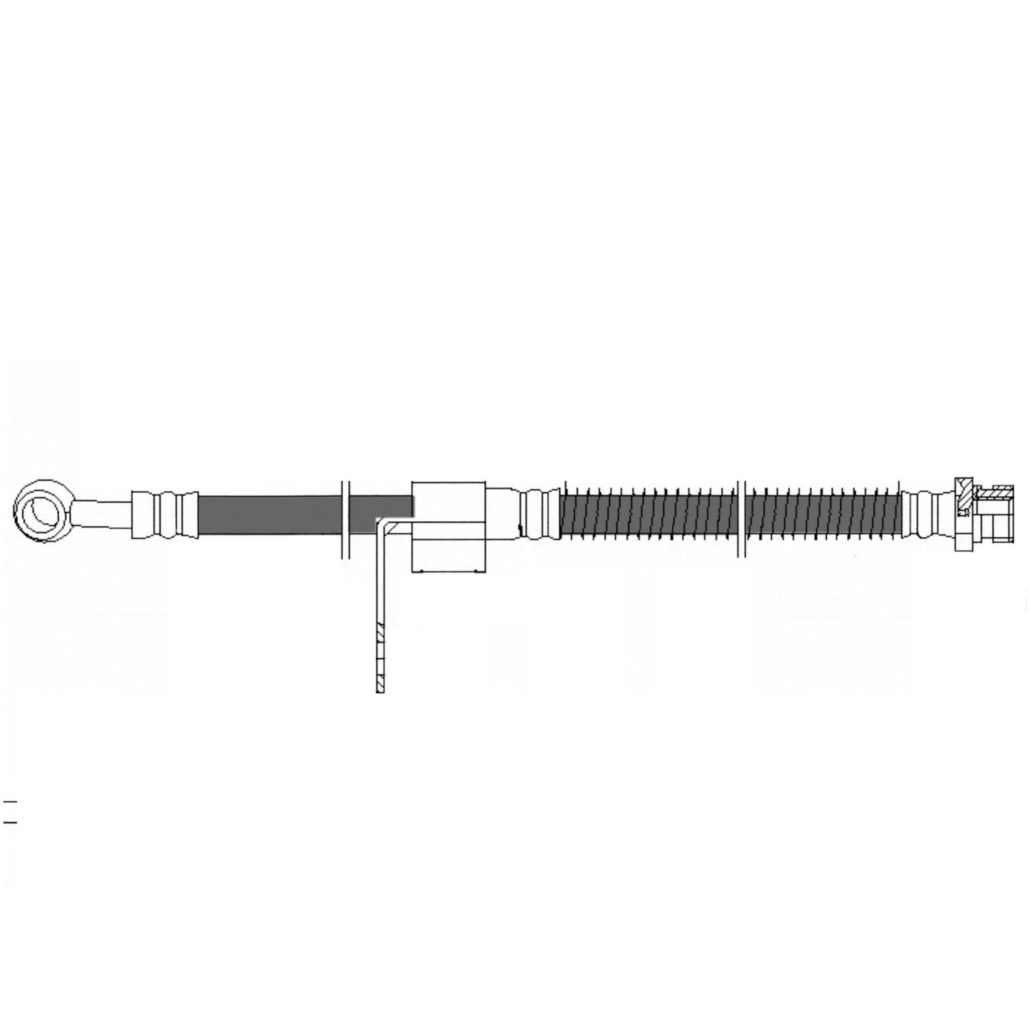 Centric Parts Brake Hose 150.51002