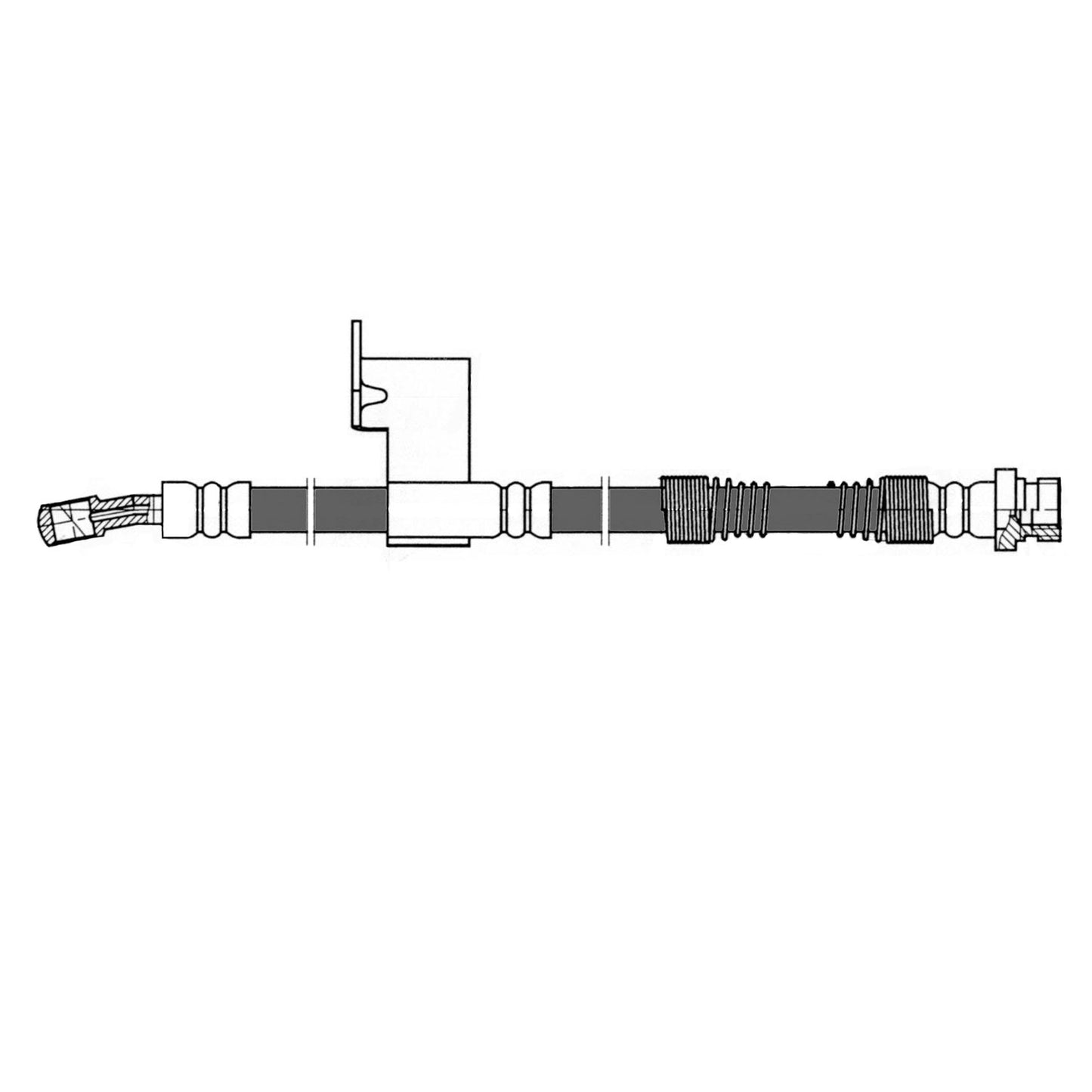 Centric Parts Brake Hydraulic Hose for 2001-2006 Hyundai Elantra 150.51004