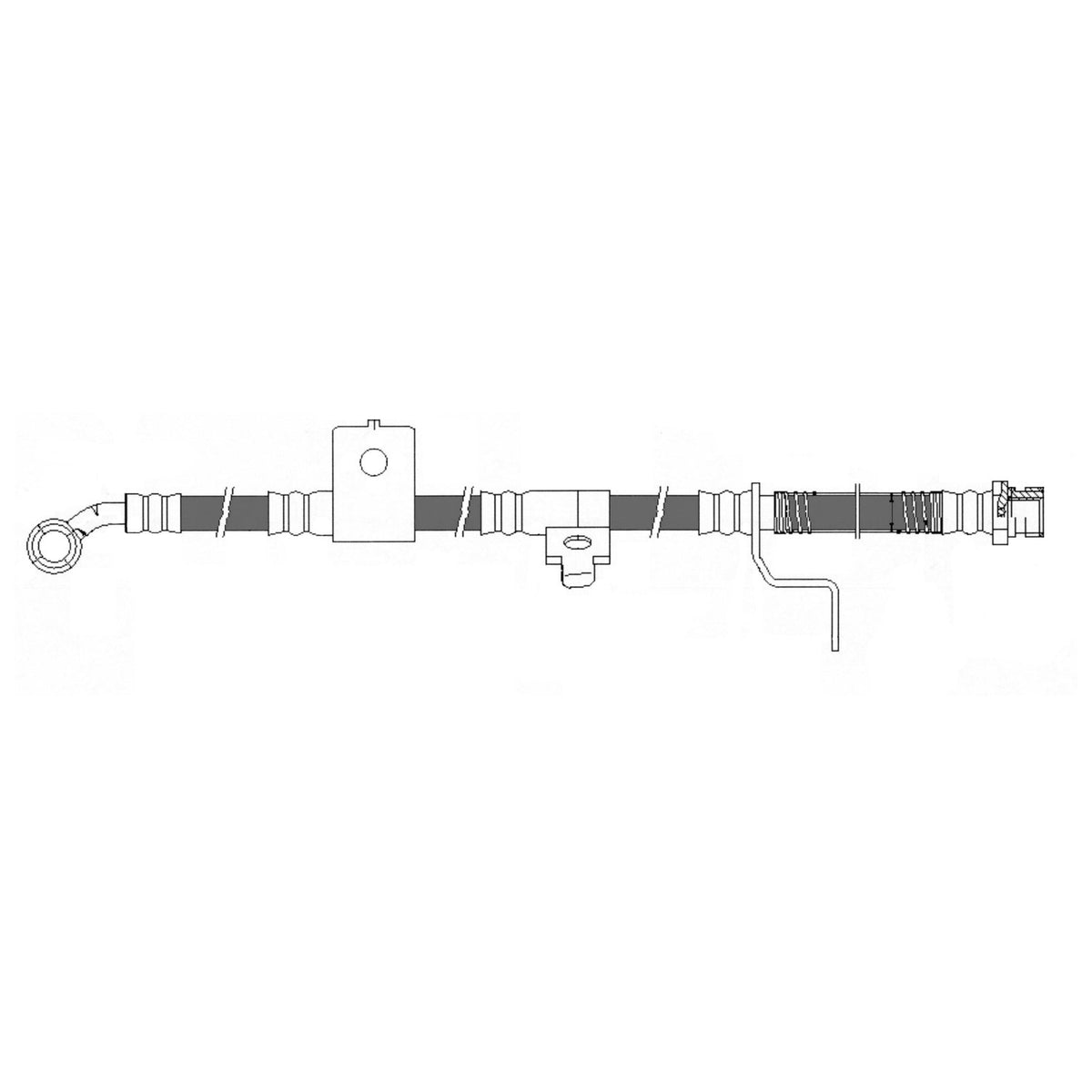 Centric Parts Brake Hose 150.51008