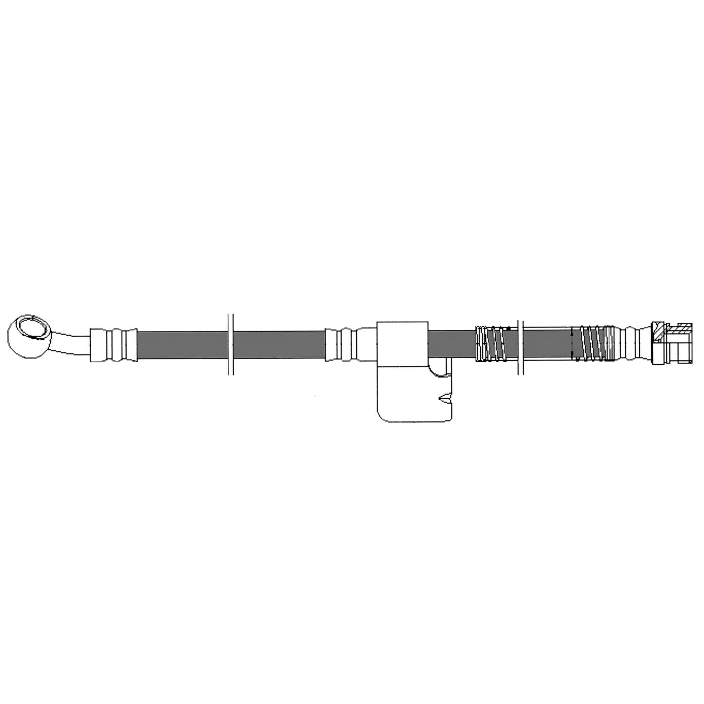 Centric Parts Brake Hose 150.51012