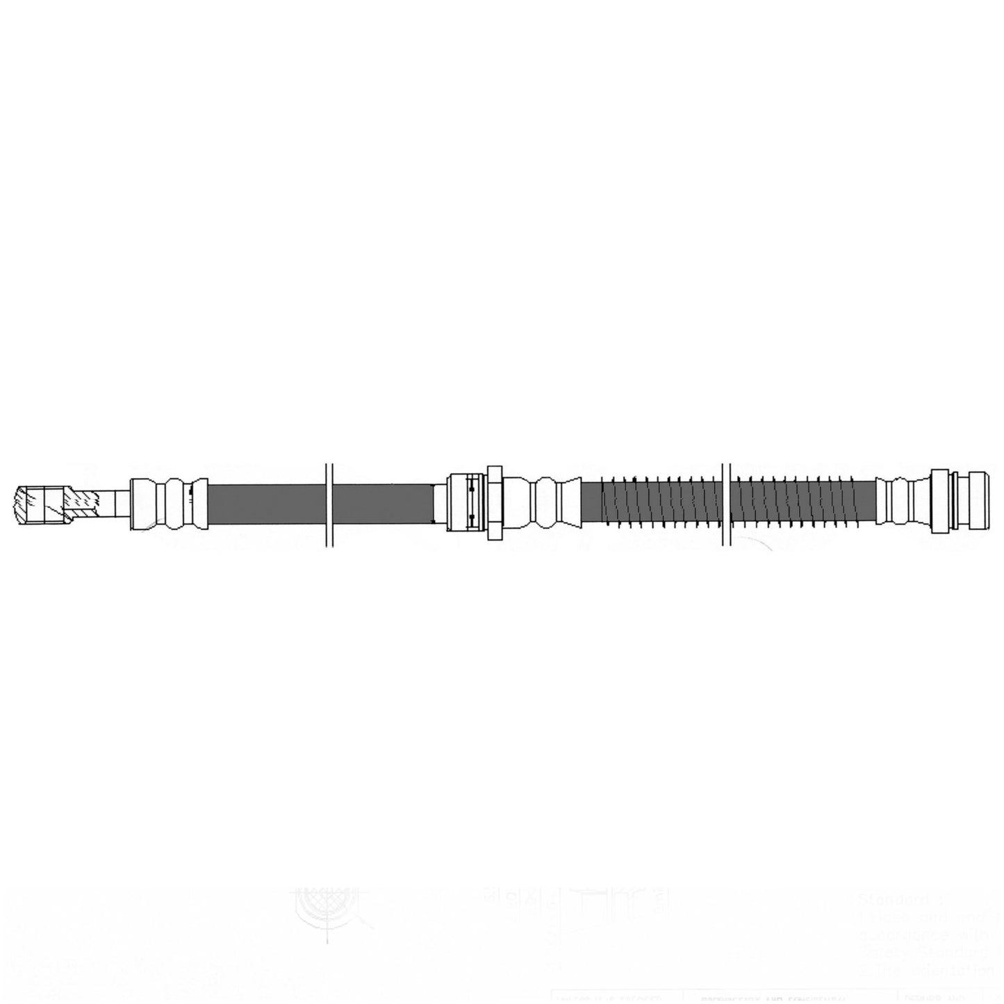 Centric Parts Brake Hydraulic Hose for 2005-2009 Hyundai Tucson 2005-2010 Kia Sportage 150.51017
