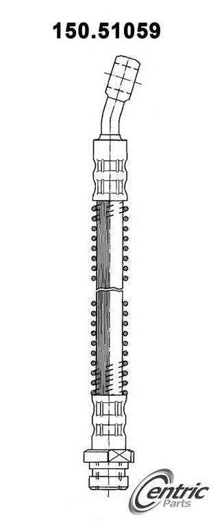 Centric Parts Brake Hydraulic Hose 150.51059