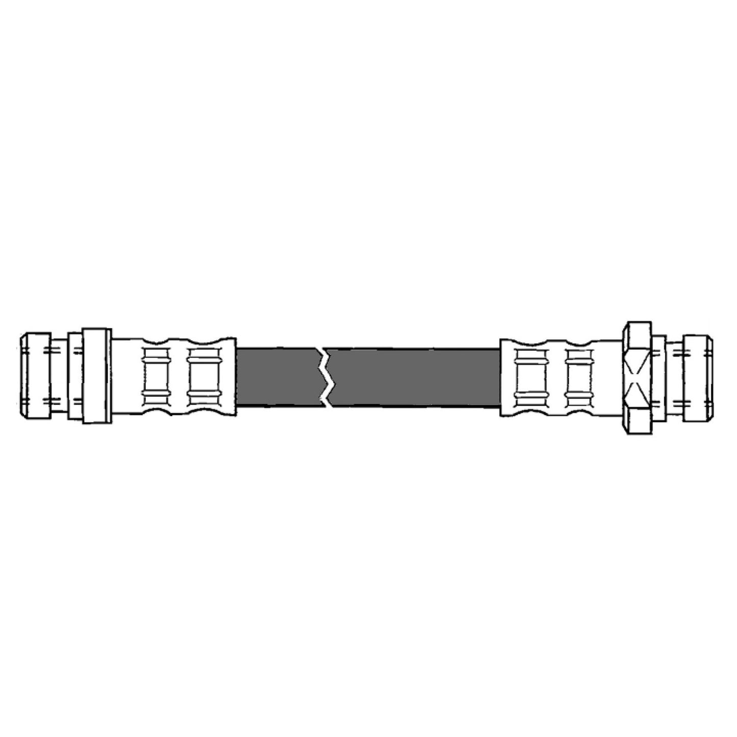 Centric Parts Brake Hydraulic Hose for 1995-1999 Hyundai Accent, 1997-2000 Elantra, 1997-1999 Tiburon 150.51061