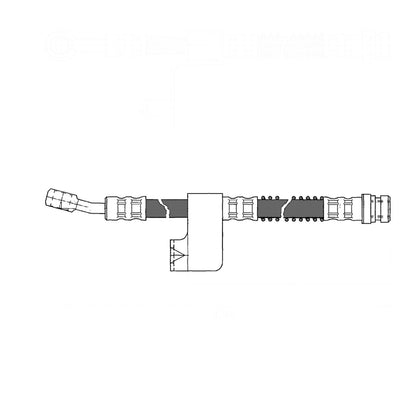 Centric Parts Brake Hydraulic Hose for 1998-2001 Hyundai Accent, Elantra, Tiburon 150.51067