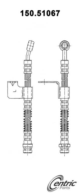 Centric Parts Brake Hose 150.51067