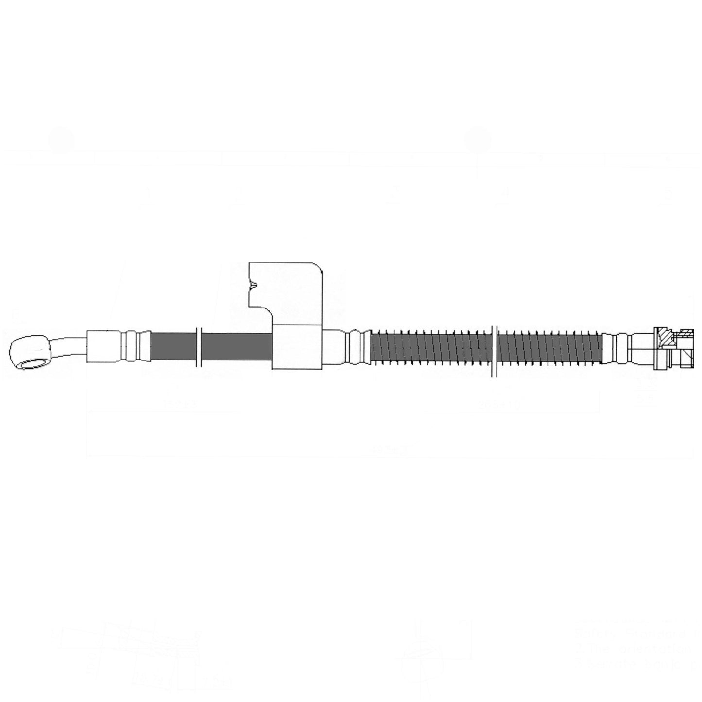 Centric Parts Brake Hose 150.51068