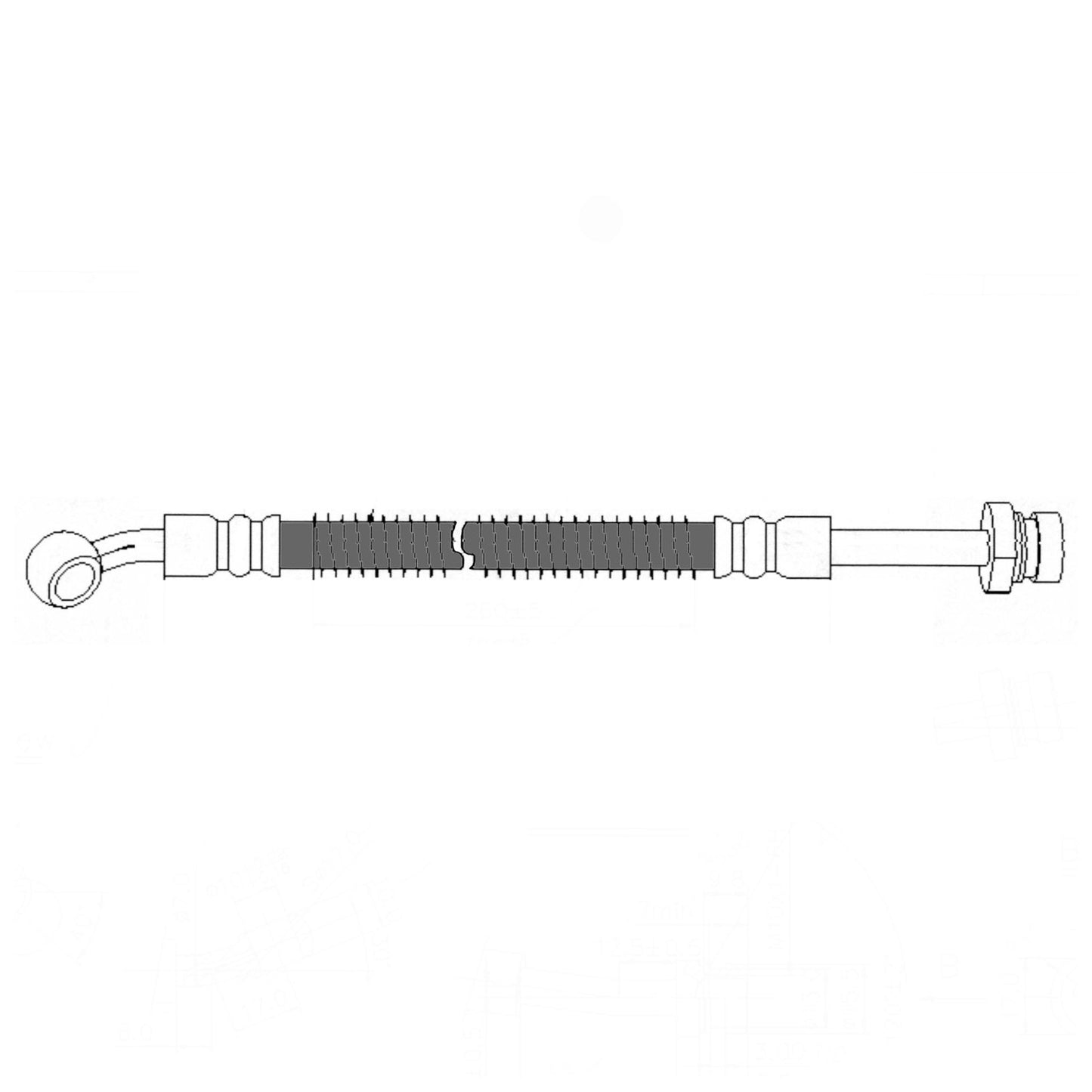 Stoptech Centric Brake Hose - Front Right 150.51073