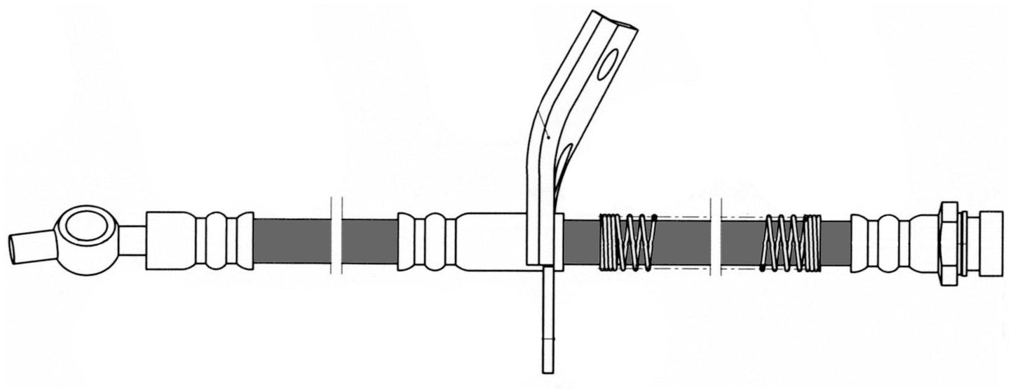 Centric Parts Brake Hose 150.51077