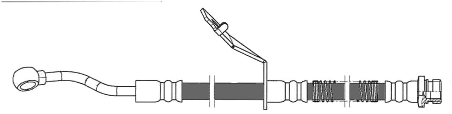 Centric Parts Brake Hydraulic Hose 150.51099