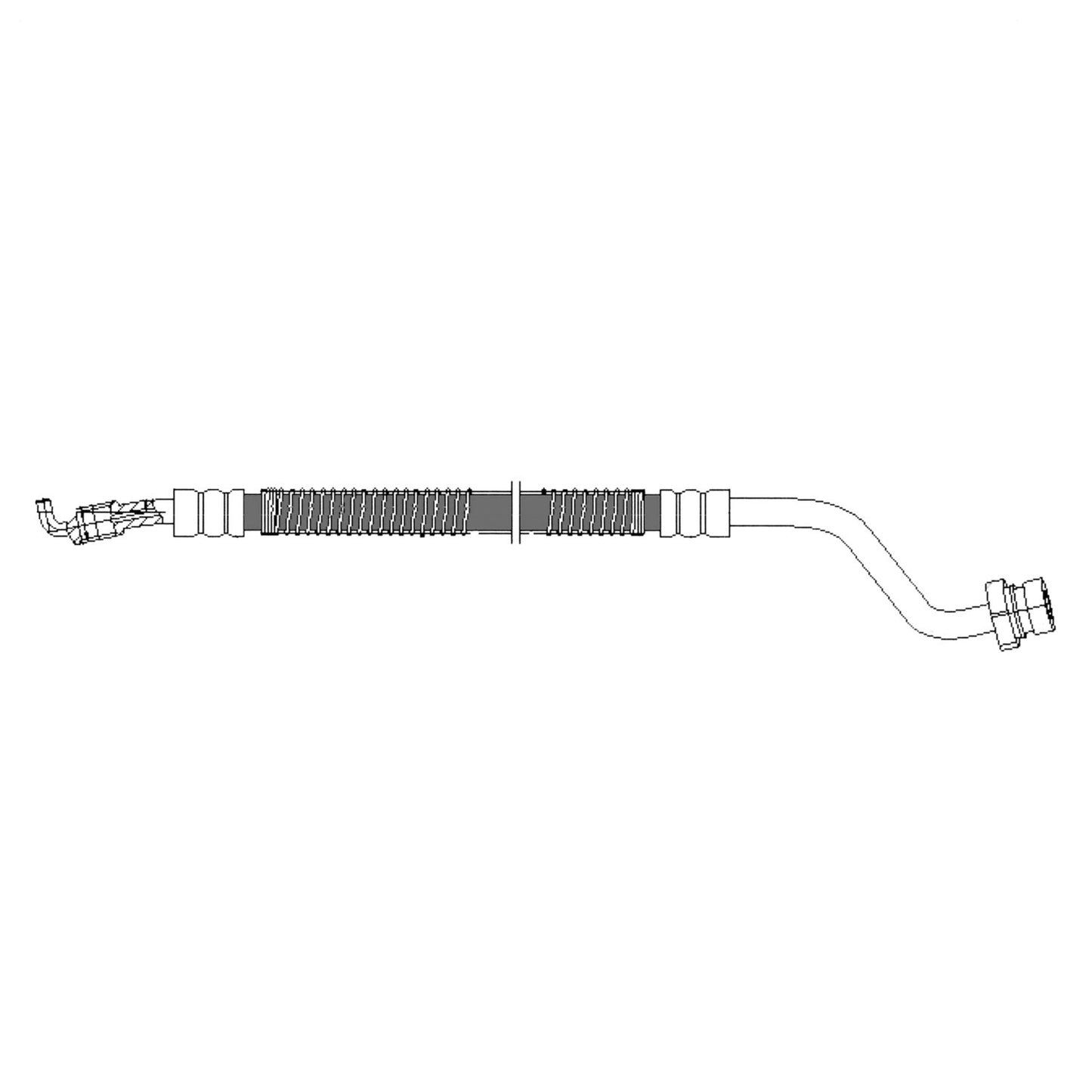 Centric Parts Brake Hydraulic Hose for 2007-2012 Hyundai Santa Fe and 2011-2013 Kia Sorento 150.51326