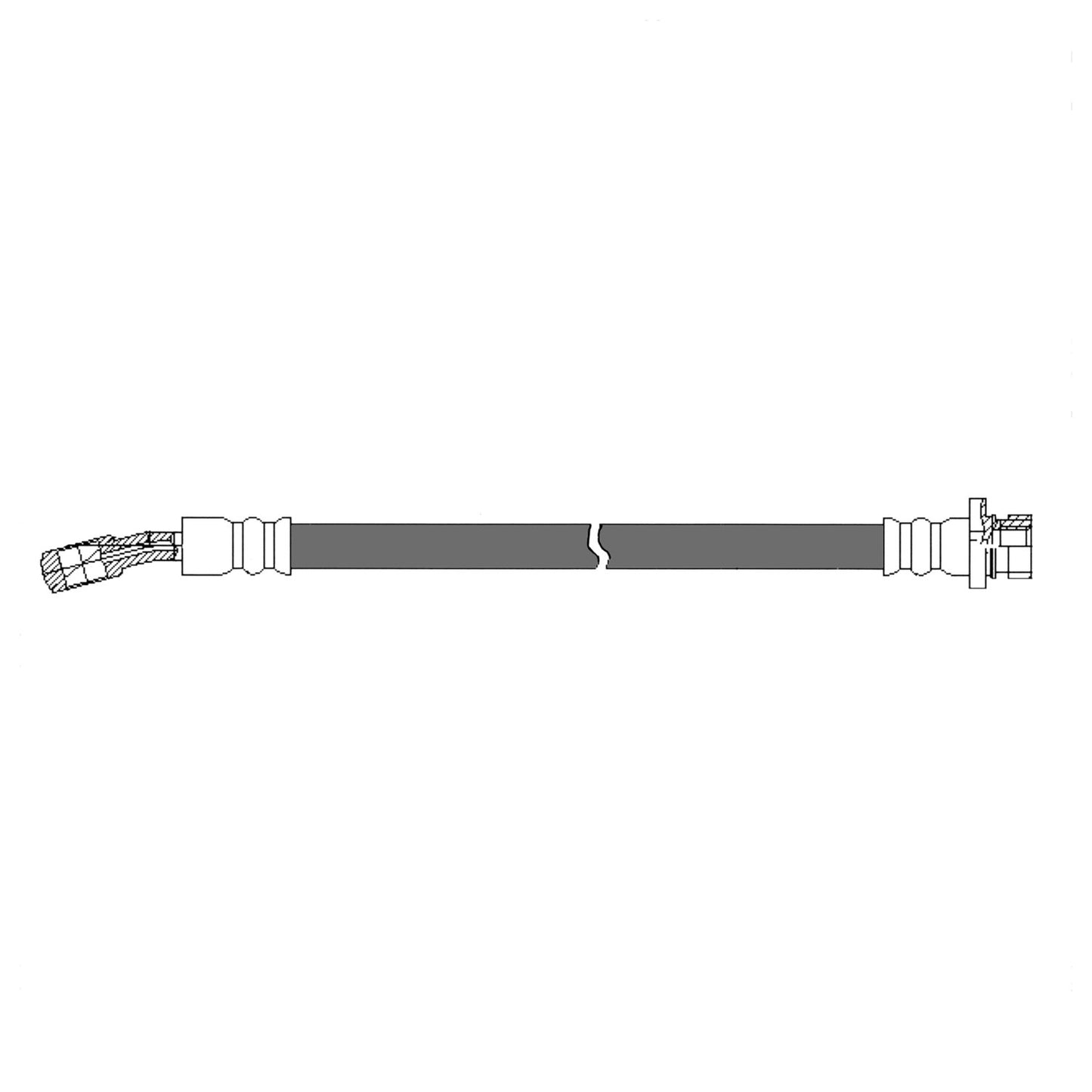 Centric Parts Brake Hydraulic Hose for 2007-2010 Hyundai Elantra 150.51334