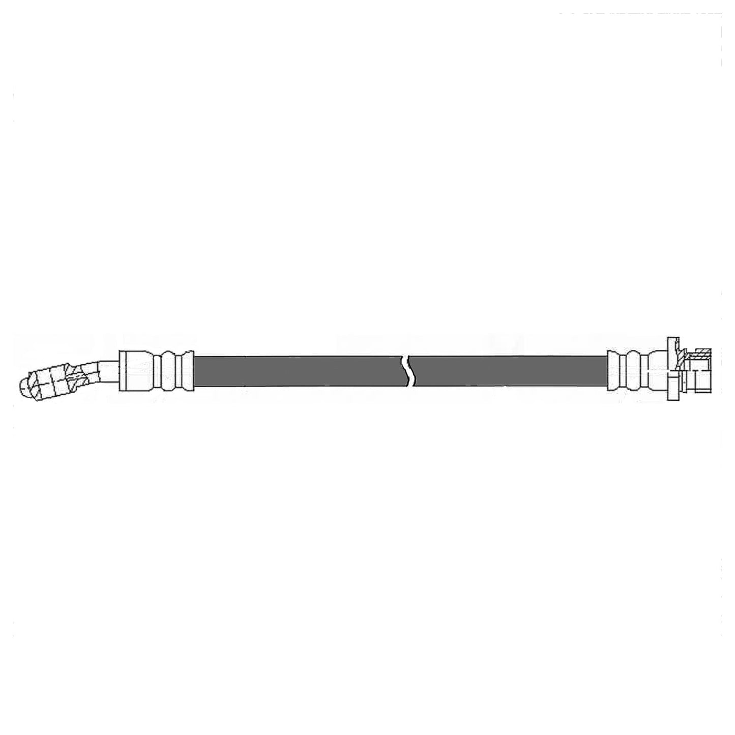 Centric Parts Brake Hydraulic Hose for 2009-2012 Hyundai Elantra 150.51335