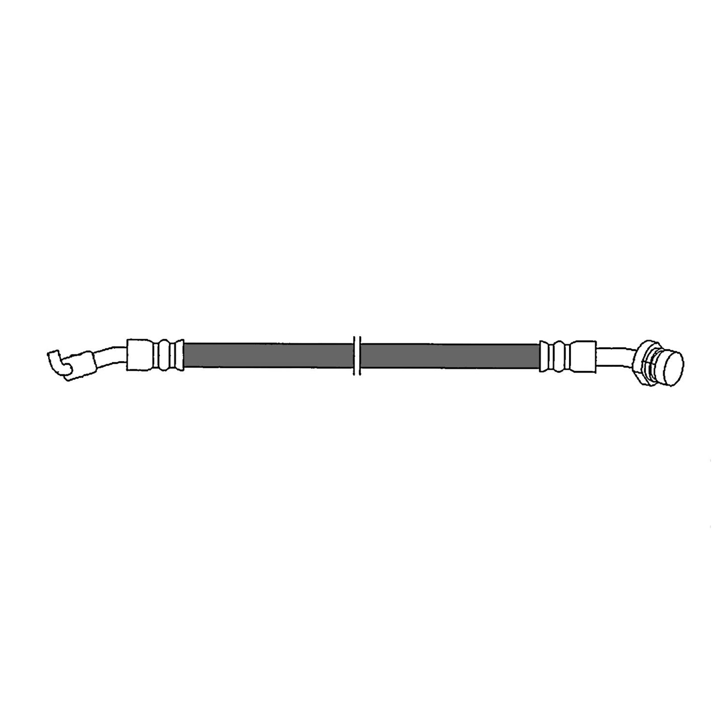 Centric Parts Brake Hydraulic Hose for 2012-2017 Hyundai Azera, 2009-2015 Sonata, 2014-2016 Kia Cadenza, 2011-2013 Optima 150.51341