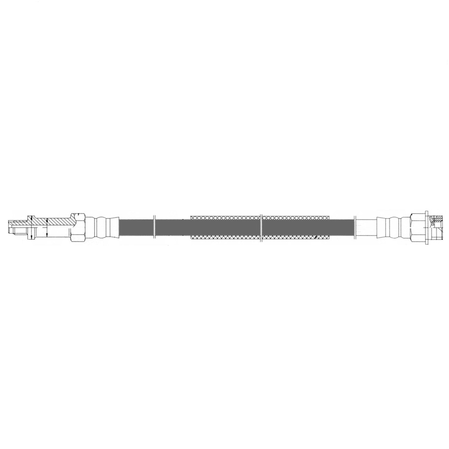 Centric Parts Brake Hydraulic Hose 150.58003