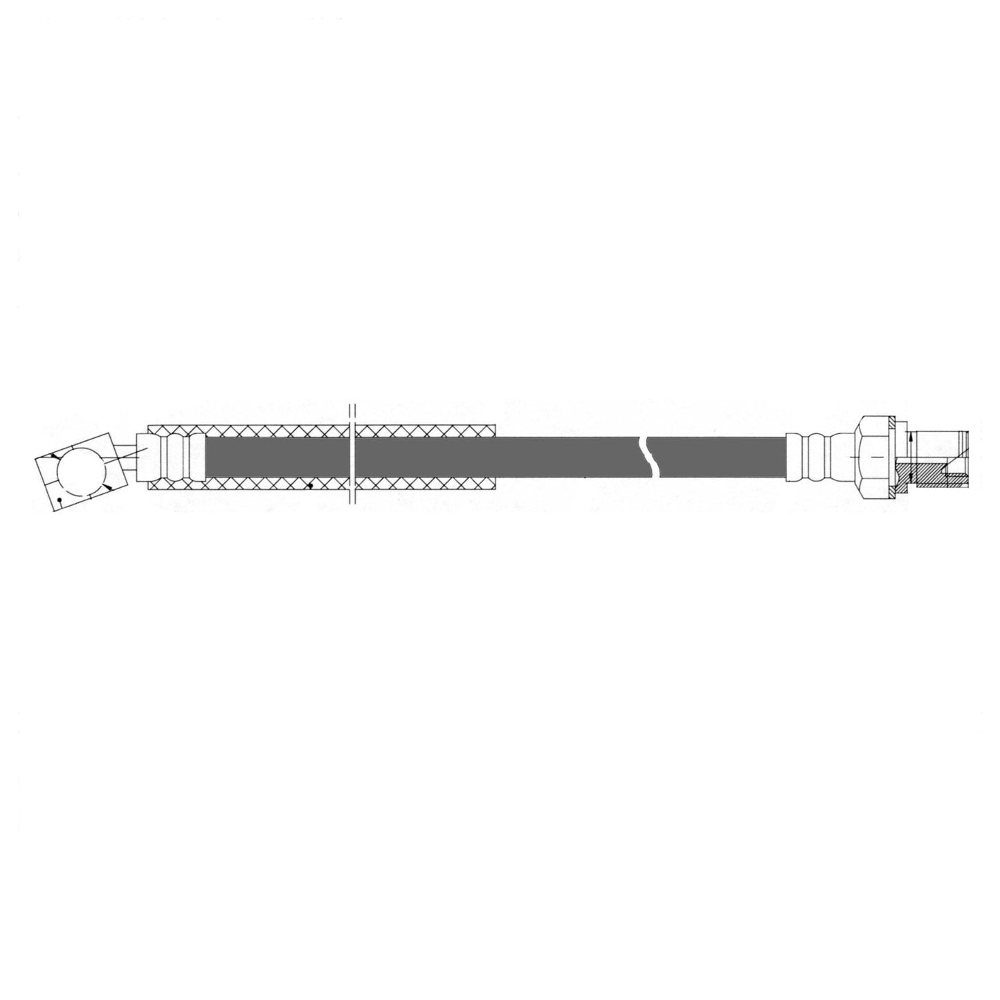 Centric Parts Brake Hydraulic Hose 150.58010