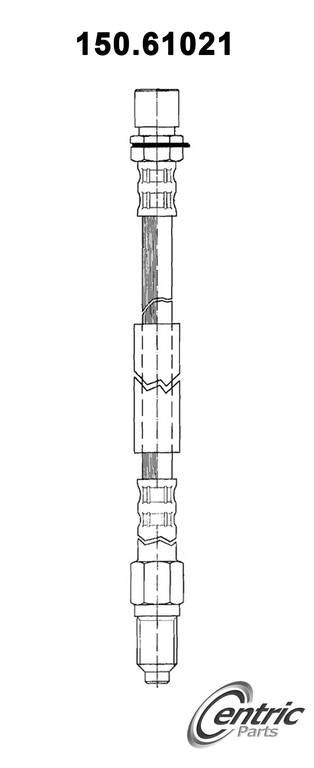 Centric Parts Brake Hose 150.61021