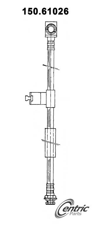 Centric Parts Brake Hydraulic Hose 150.61026