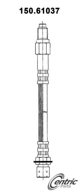 Centric Parts Brake Hydraulic Hose for 1985-1988 Ford Thunderbird Mercury Cougar 150.61037