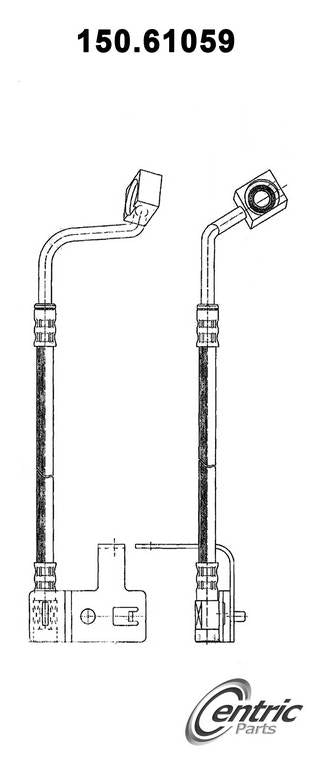 Centric Parts Brake Hydraulic Hose 150.61059