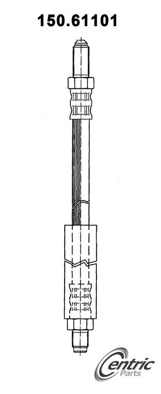 Centric Parts Brake Hydraulic Hose 150.61101