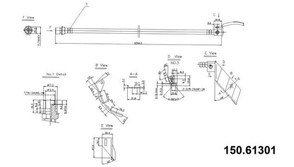 Centric Parts Brake Hose 150.61301