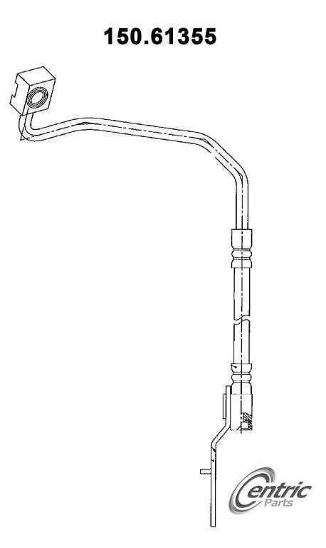 Centric Parts Brake Hydraulic Hose 150.61355
