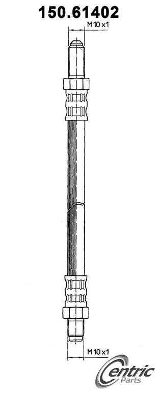 Centric Parts Brake Hydraulic Hose 150.61402