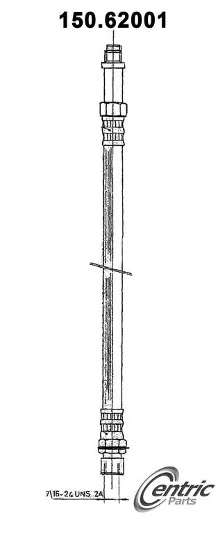 Centric Parts Brake Hydraulic Hose for 1968-1965 Cadillac Calais 150.62001