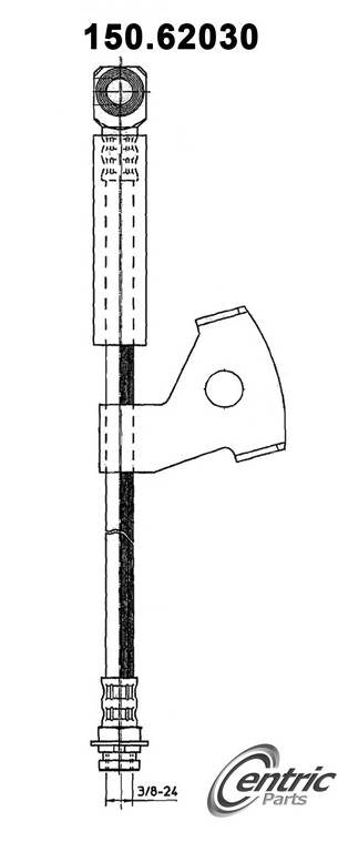 Centric Parts Brake Hydraulic Hose for 1979-1985 Buick Riviera Cadillac Eldorado Seville Oldsmobile Toronado 150.62030