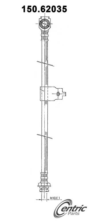 Centric Parts Brake Hydraulic Hose for 1980-1996 Buick Century