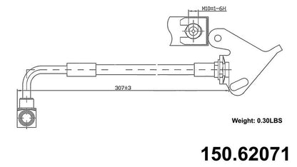 Centric Parts Brake Hose 150.62071
