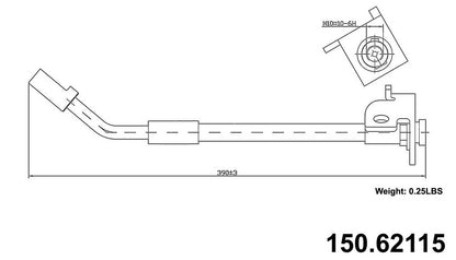 Centric Parts Brake Hose 150.62115