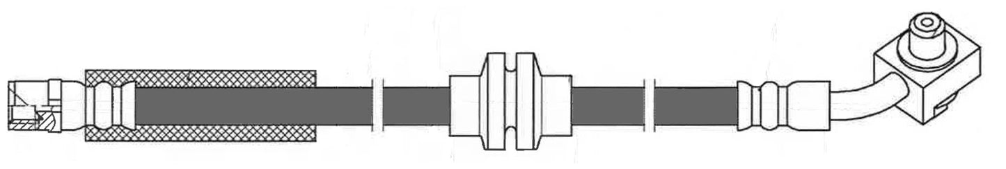 Centric Parts Brake Hydraulic Hose 150.62186