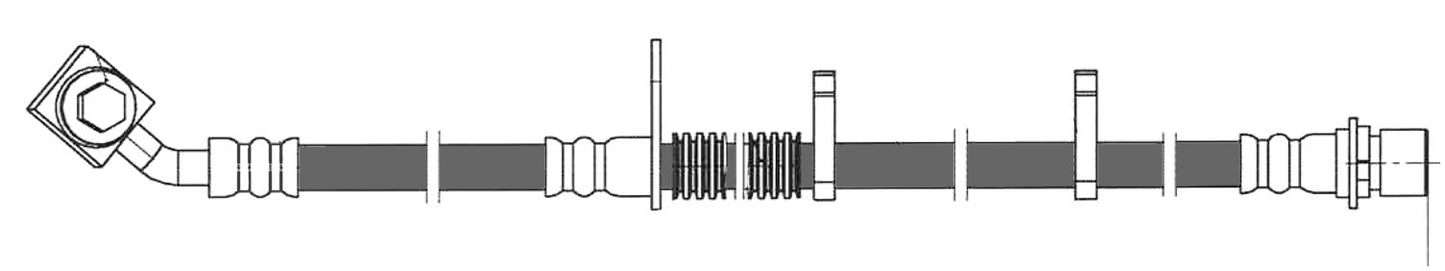Centric Parts Brake Hydraulic Hose 150.62187
