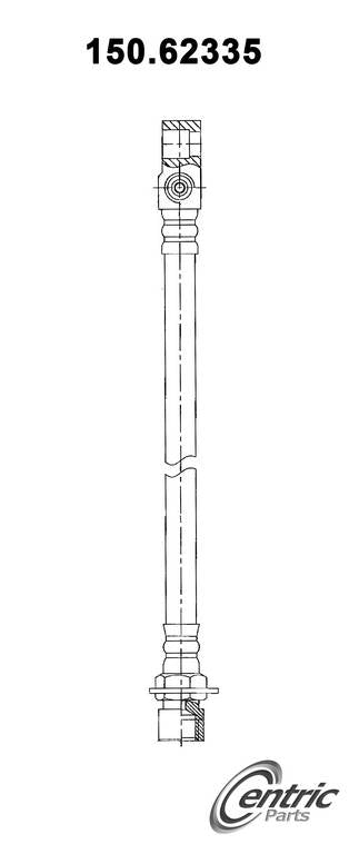 Centric Parts Brake Hydraulic Hose for 1991-1996 Buick Commercial Chassis Roadmaster 150.62335
