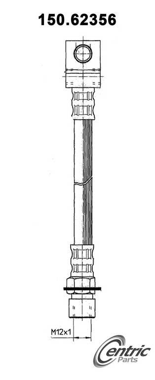 Centric Parts Brake Hydraulic Hose 150.62356