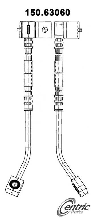 Centric Parts Brake Hydraulic Hose for 2001-2009 Chrysler PT Cruiser 150.63060