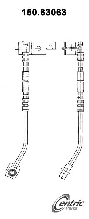 Centric Parts Brake Hydraulic Hose for Chrysler PT Cruiser 2010-2001 Dodge Neon 2005-2003 150.63063
