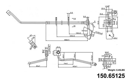Centric Parts Brake Hydraulic Hose 150.65125